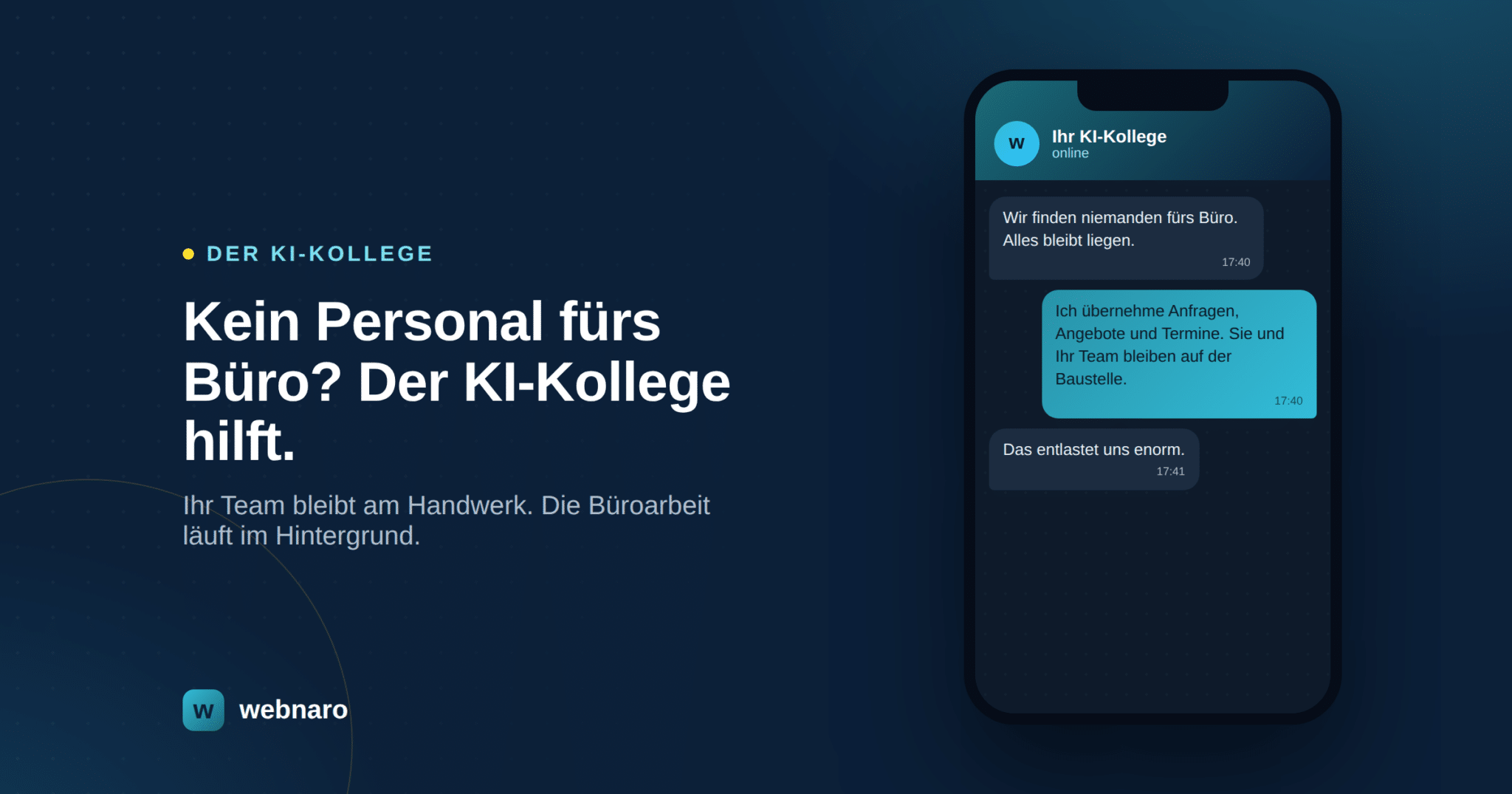 Der KI-Kollege übernimmt die Büroarbeit, wenn Personal fehlt